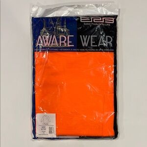 Aware Wear High Visibility safety orange one pocket long sleeve T-shirt NWT